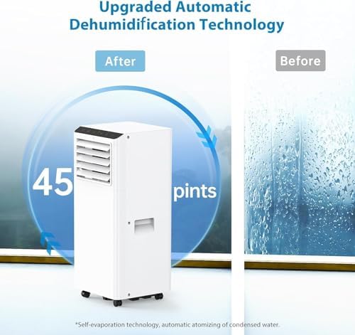 GarveeHome 8000 BTU Portable Air Conditioner for 450 Sq Ft Room