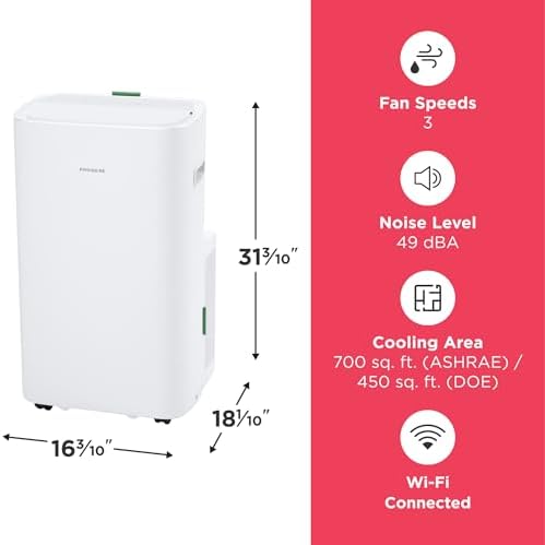 Frigidaire 4-in-1 Smart Portable AC with Wi-Fi and Heat