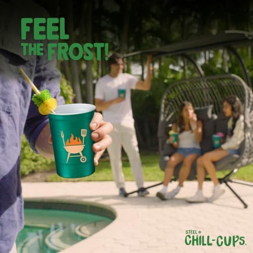 16 oz Steel Chill Cups for Cold Drinks