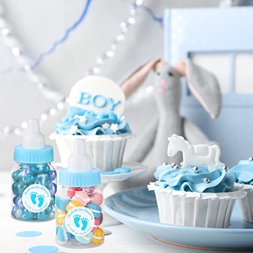 Tondiamo 48 Pcs Blue Baby Shower Candy Jar Favors