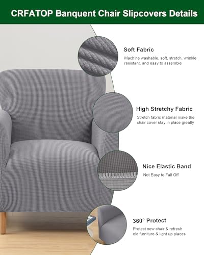 CRFATOP Stretchable Armchair Slipcover with Arms
