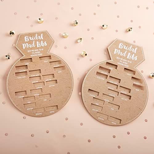 Kate Aspen 28441NA Ring Shaped Mad Libs Cards Set of 50 1
