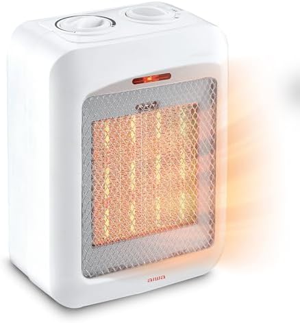 Aiwa Small Ceramic Room Heater with Overheat and Tip Over Protection 1