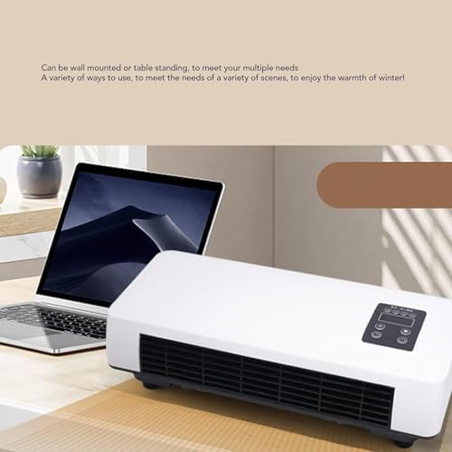 Mini Wall Mounted Heater Fan with Remote Control and Towel Rack