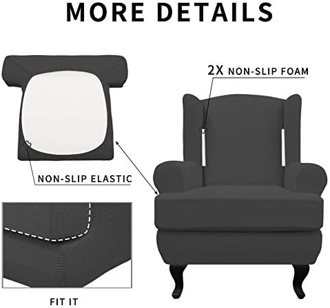 Easy-Going Stretch Wingback Sofa Slipcover 2-Piece Set