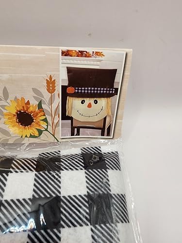 Adorable Autumn Scarecrow Chair Cover Set for Halloween and Thanksgiving
