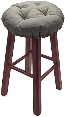 Levoberg Round Bar Stool Cushion 157inch Light Gray 1