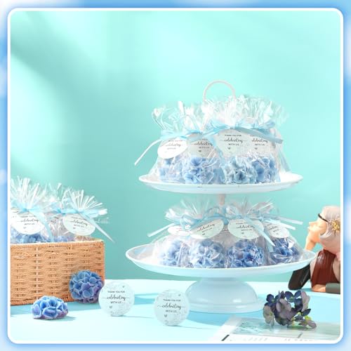 Demissle Hydrangea Soap Wedding Favors 20 Pcs Blue