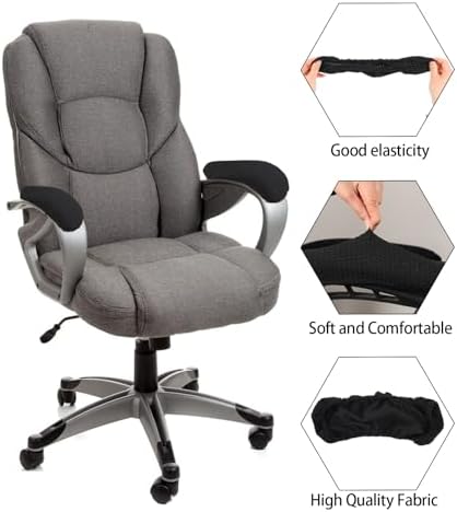 4 Pcs Office Arm Covers - Removable Stretchable Protective Sleeves