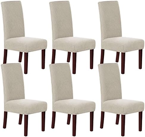 HVERSAILTEX Stretch Dining Chair Covers Set of 6 1