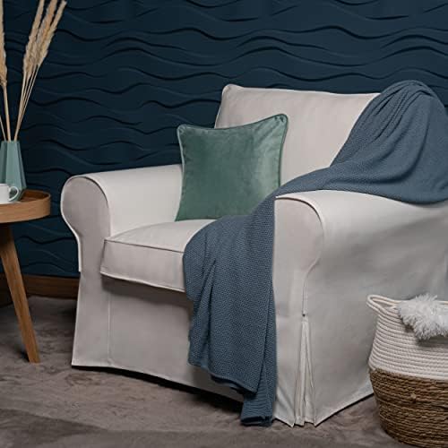 MASTERS OF COVERS Ektorp Armchair Cotton Slipcover Replacement - Cotton White
