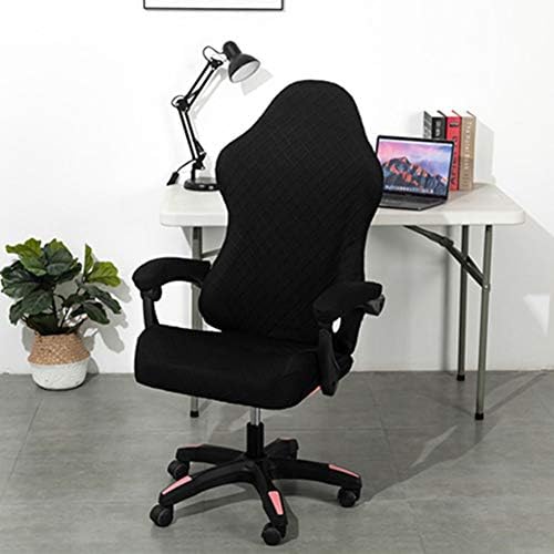 Deisy Dee Gaming Chair Slipcover Stretchy Black