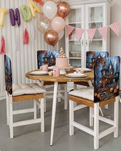 Halloween Dining Chair Slipcover Set of 4