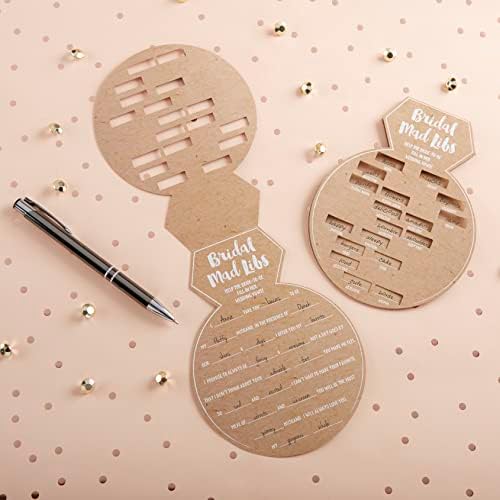 Kate Aspen 28441NA Ring Shaped Mad Libs Cards Set of 50 1