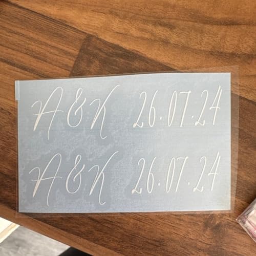 Personalized Sunglasses Stickers with Custom Initials and Date