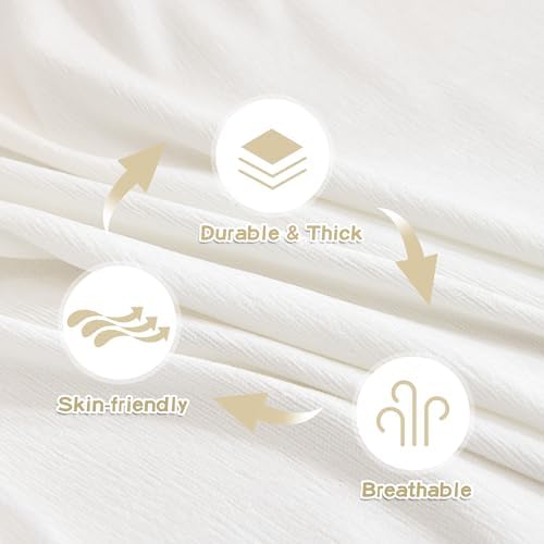 MYSKY HOME 3 Cushion Couch Cover 91x134 White