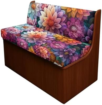 Boho Flower RV Dinette Cushion Covers for Pets and Couches
