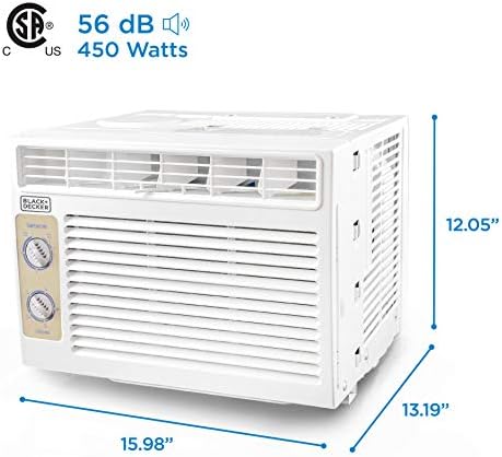 BLACKDECKER Window Air Conditioner 5000 BTU White