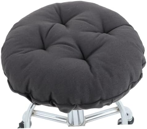 Happyyami Soft Round Stool Slipcover with Padded Cushion and Nonslip Design