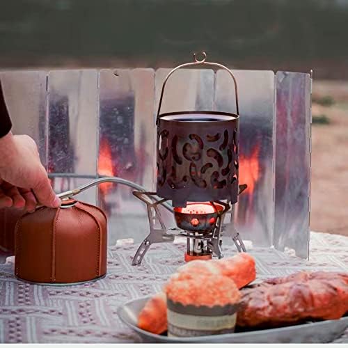 Portable Stainless Steel Camping Heater Silver