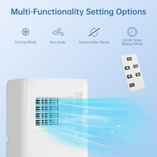 GAOMON 10000 BTU Portable Air Conditioner with Remote and Window Kit