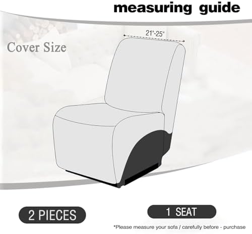 ALIECOM Waterproof Recliner Slipcover for Sectional Couch