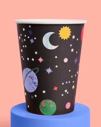 Xo Fetti Out of This World Paper Cups - 12 oz 16 pcs