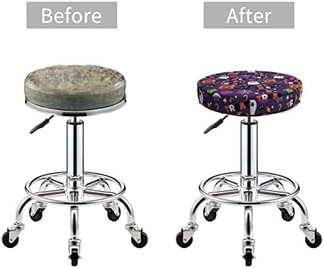Halloween Candy Bar Stool Cover Round Cushion 13 Inch