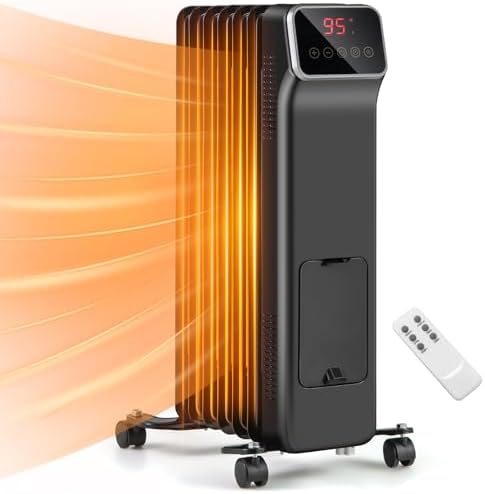 DORTALA 1500W Oil Filled Radiator Heater with Remote Control