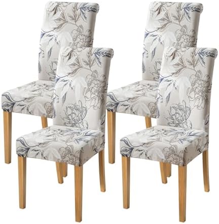 FORCHEER Dining Chair Covers Set of 4 with Elastic Fit