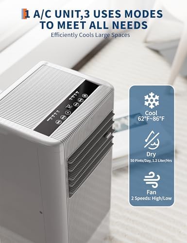 MilleLoom 8000 BTU Portable Air Conditioner