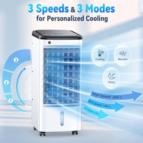FANCOLE Portable Windowless Air Conditioner with 6 Ice Packs