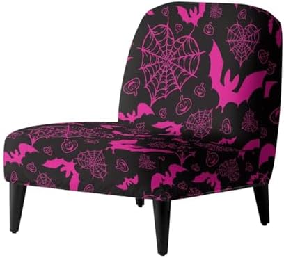Kuiaobaty Halloween Bat Spider Web Chair Cover 1