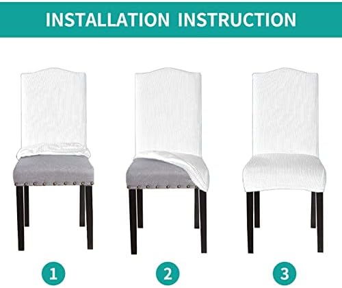 Flowers Print Stretchable Dining Chair Cover - Removable and Machine Washable