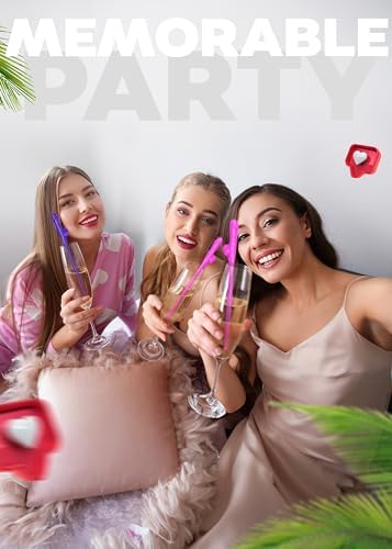 20pcs Funny Bachelorette Party Penis Straws