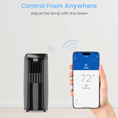 TOSOT 10200 BTU Portable Air Conditioner with Dehumidifier and Smart WiFi Control