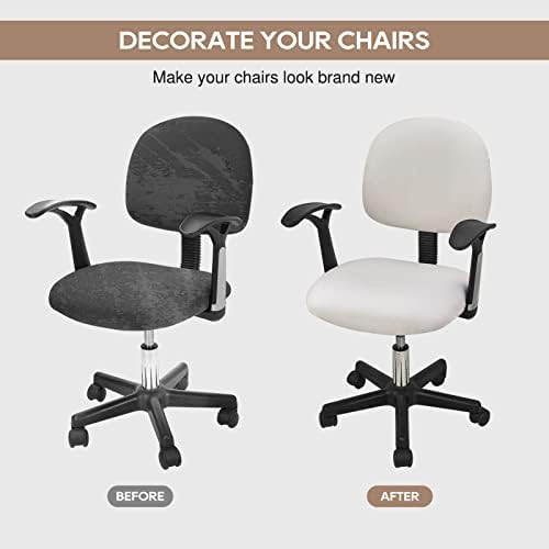 NeColorLife Velvet Chair Cover 2Pcs Set Beige