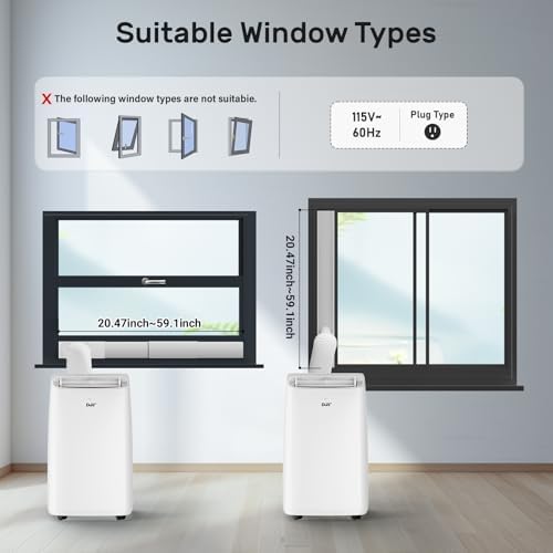 DuraComfort Portable AC with Dual Motors and App