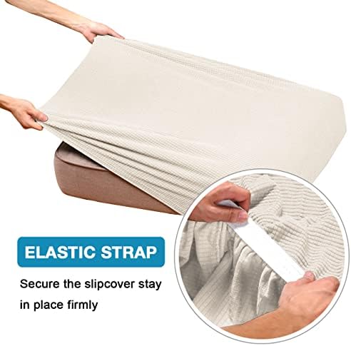 Flamingo P High Stretch Sofa Slipcovers Ivory