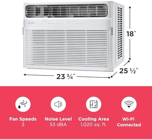 Frigidaire 18000 BTU Smart Window AC with Wi-Fi and Alexa Compatibility