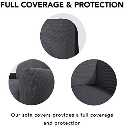 PureFit Stretch Sofa Slipcover - Dark Gray