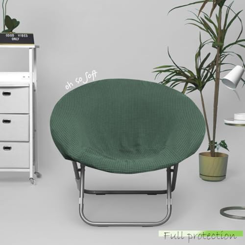 Buenanir Matcha Saucer Chair Covers 2 Pieces Foldable Stretch Slipcovers