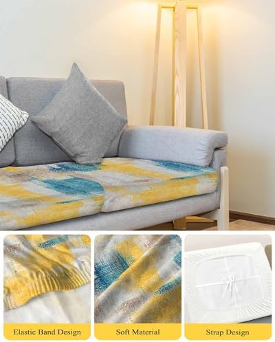 Kewadony Abstract Canvas Sofa Seat Covers Large Washable
