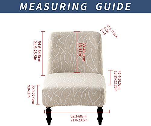 Eco-Ancheng Removable Armless Chair Slipcover 1