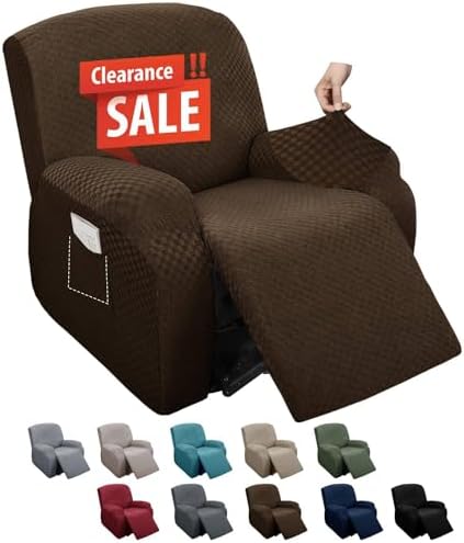 MAXIJIN Recliner Slipcovers 4 Piece Set