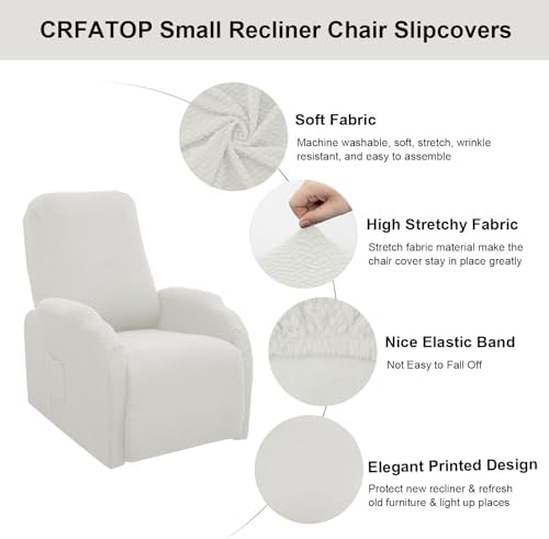 CRFATOP 4 Piece Recliner Chair Covers for Kids Dogs Pets