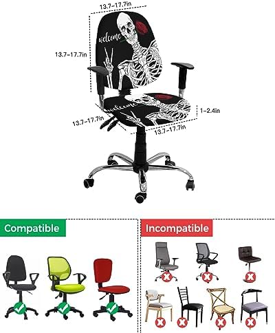 Vandarllin Halloween Office Chair Cover Black 1