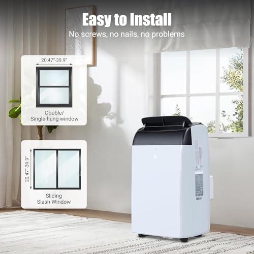GarveeHome 14000 BTU Portable Air Conditioner with 3-in-1 Features