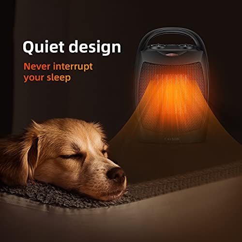 CAVIOR Portable Electric Space Heater with Adjustable Thermostat