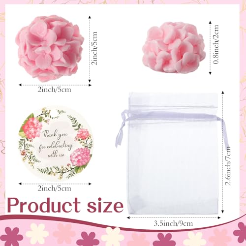 Hydrangea Flower Mini Soap Wedding Favor Set